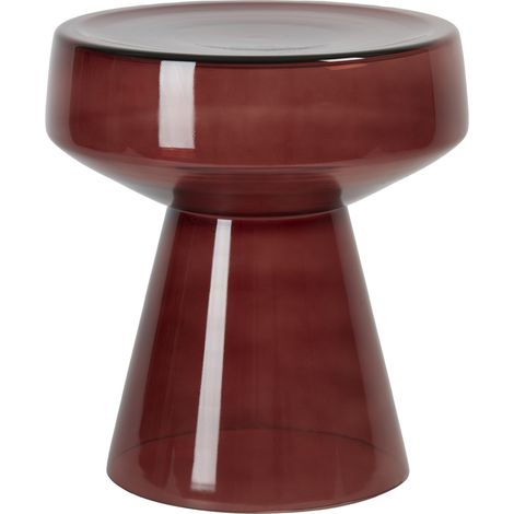 Light & Living Beistelltisch Dakwa Glas Bordeaux - Ø 37 x 44 cm (1/5)