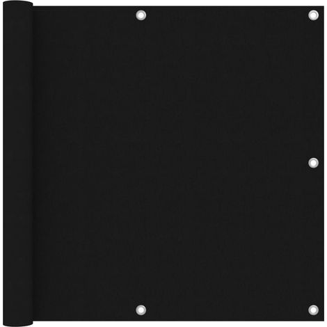 Brise vue pour balcon - Brise vent Écran de jardin Noir 90x500 cm Tissu Oxford BV702295 - BonneVie (1/4)