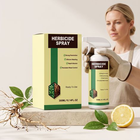Unkrautbekämpfungsspray, geeignet für Rasenflächen, Gärten, Höfe und den Außenbereich. Reduziert Unkraut und hält die Flächen sauber. – 300 ml -- BIEMMEDUE (1/5)