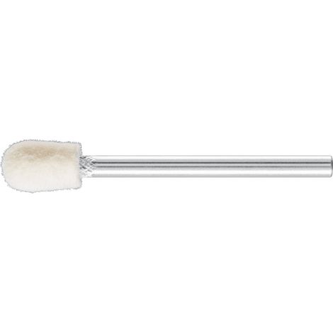 PFERD TOOLS mittelharte Filzpolierstifte Tropfenform Ø 6x10mm Schaft-Ø 3 mm 10 Stk (1/4)
