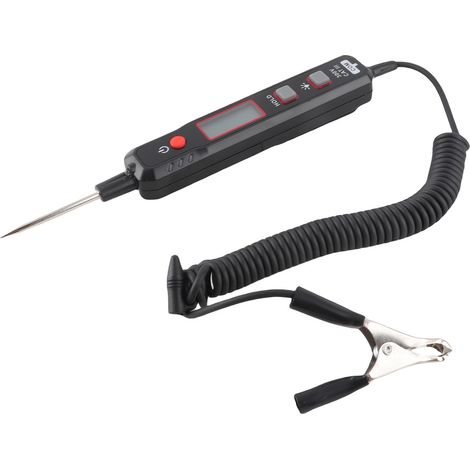 Lampe témoin automobile MAYILON HT86A 2-100 V CC, testeur de circuit numérique à LED, stylo testeur de tension bidirectionnel robuste pour applications automobiles (1/5)