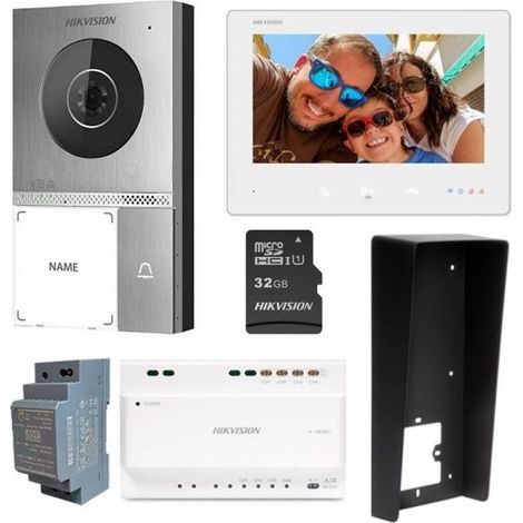 Hikvision DS-KIS705EY Videocitofono Metallico 7 Pollici