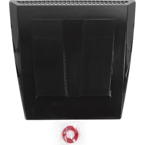 Flux d'air d'air de voiture décorative Hotte Scoop Vent Bonnet Cover brillant noir Universal Externe (1/5)
