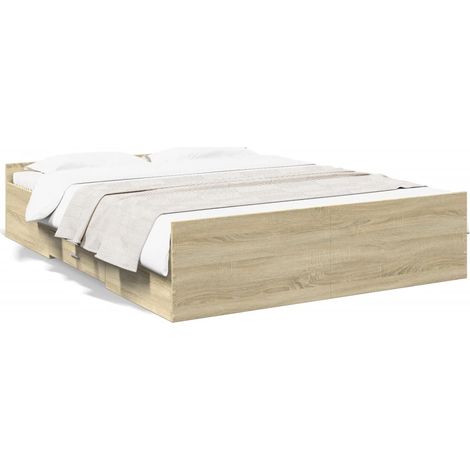 Maison Exclusive - Giroletto Cassetti Rovere Sonoma 150x200 cm Legno Multistrato