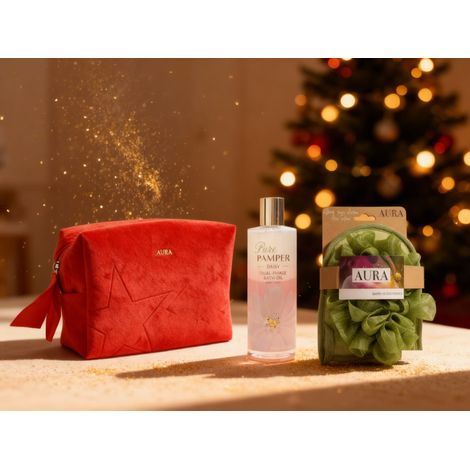 ALL AURA BADE-SET MIT SAMT-KOSMETIKTASCHE (1/5)
