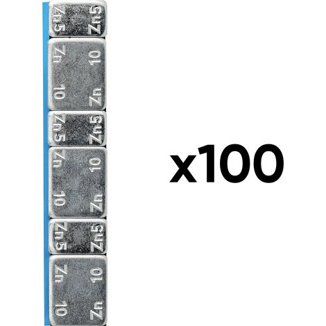 JBM54807 Boîte de 100 contrepoids autocollants en zinc de 45g (1/3)
