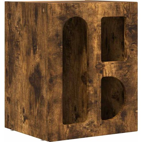 Maison Exclusive - Comodino Rovere fumé 40 x 35 x 50 cm Legno multistrato