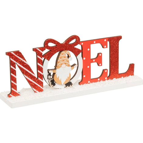 Mot bois noel gnome rge l24 - Atmosphera créateur d'intérieur (1/2)