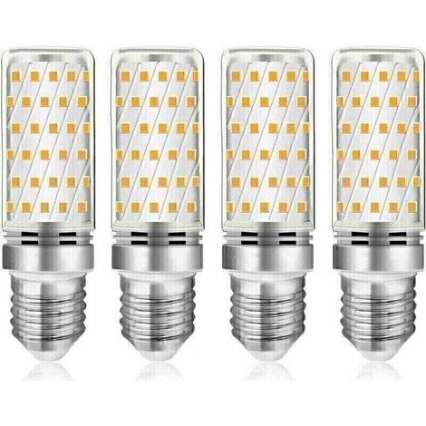 Bombilla LED tipo maíz LaBlanc E27 de 12 W, blanco frío 6000 K, 1450 LM, luz de 360°, equivalente a una bombilla halógena E27 de 100 W, CA 230 V, bombilla LED tipo maíz E27 fría para iluminación inter