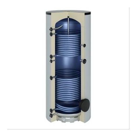 Ballon sanitaire acier 1000 litres 2 serpentins 2070x990(790)