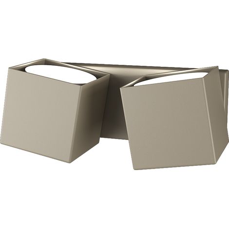 Applique Moderna Rotation Metallo Sabbia 2 Luci Gx53 (1/4)