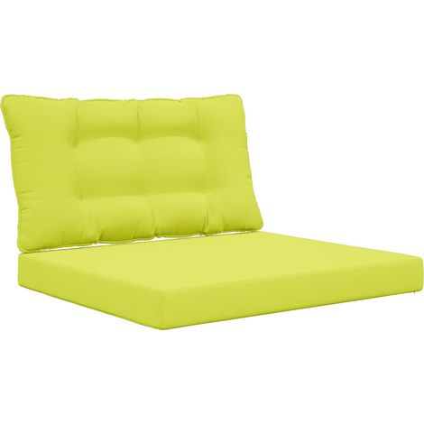 Maison Exclusive - Sofakissen für draußen 2 pcs Grün Polyester