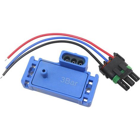 Compatible avec les références 12223861, 16040749 et 12219935 : capteur MAP de pression de suralimentation 3 bars pour turbocompresseur avec câble de connexion. (1/3)
