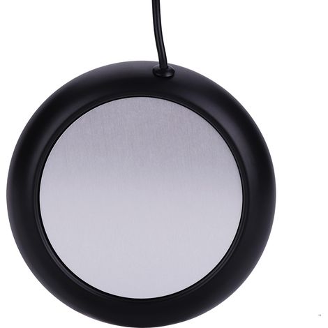 Chauffe-tasse USB en grain de bois - Support chauffant pour mugs de thé et café, bureau, noir (1/5)