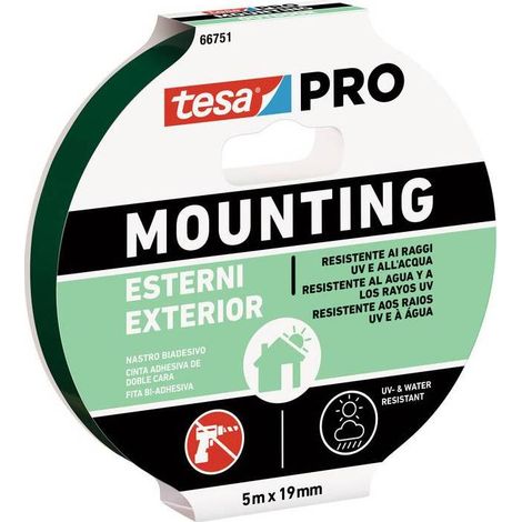 10 x NASTRO BIADESIVO TESA MOUNTING PRO EST. 19MMX5M