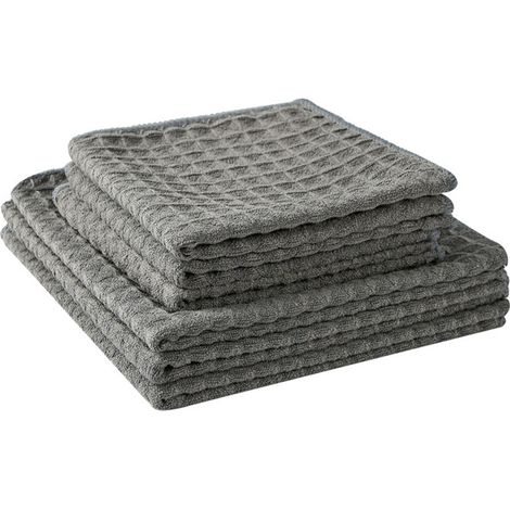 Torchons ultra doux, absorbants et à séchage rapide - Gris (1/5)