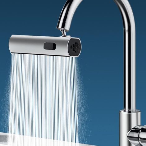 3-in-1 Küchenarmatur-Verlängerung, Wasserfall-Wasserhahn, Wasserhahn-Sprüher, 360° schwenkbarer Küchenspülenhahn MUMU (1/4)
