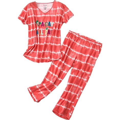 Ensembles de pyjamas à manches courtes pour femmes avec poches, col en V décontracté, 2 pièces (1/5)