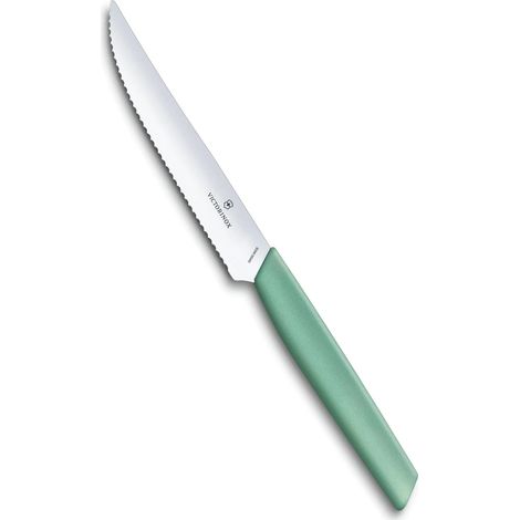 Victorinox Coltelli Per Pizza Lama Seghettata a Punta 12cm  Mint Green