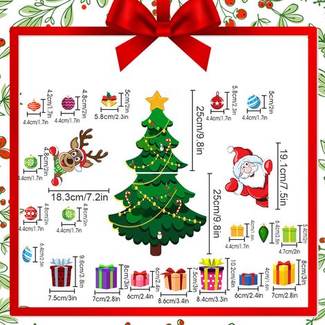 Aimant de réfrigérateur Sapin de Noël magnétique réutilisable (1/4)