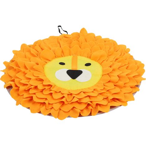Tapis de jeu/d'alimentation pour chien - Motif lion - Idéal pour l'entraînement à la recherche de nourriture - Couverture/jouet (1/5)