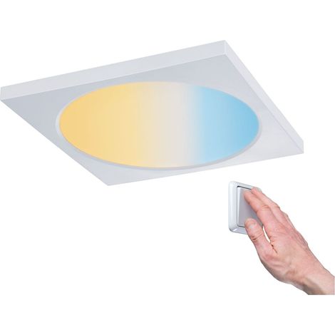 Plafonnier LED Paulmann Prem carré IP65 9W 18cm 2-4K (1/5)