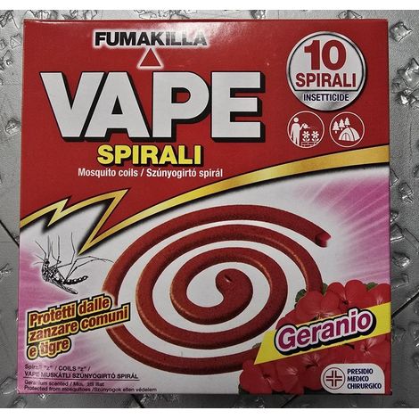 Duftende Moskitospulen 10 Stück Vape