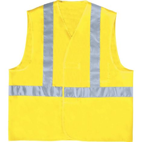 GILET DELTA PLUS HAUTE VISIBILITÉ POLYESTER JAUNE FLUO- MONTAGE BAUDRIER - GILP4JA0 58/60 (2XL)