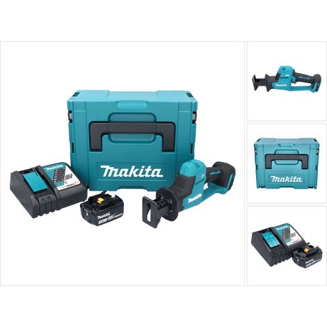 Makita DJR 189 RF1J Akku Reciprosäge Säbelsäge 18 V Brushless + 1x Akku 3,0 Ah + Ladegerät + Makpac (1/5)