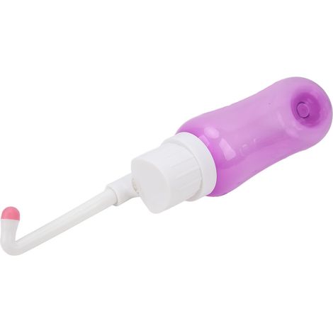 Bidet portable de voyage, récipient pour l'irrigation vaginale, hygiène intime féminine, Purple Elbow 500 ml (1/5)