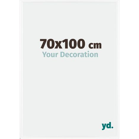 yd. - Cadre photo 70x100 - Blanc Brillant - Plastique - Bordeaux