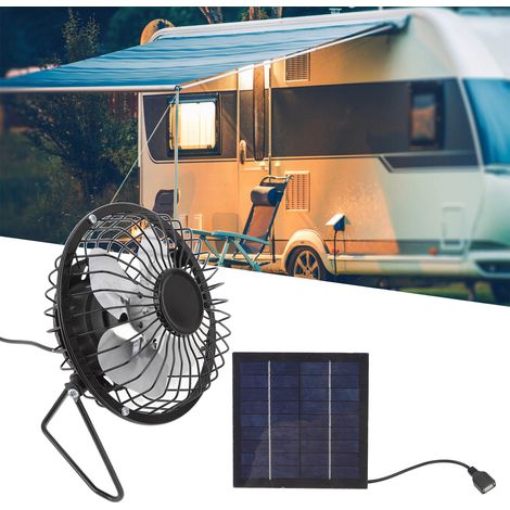 Kit de panneau solaire photovoltaïque mini 5V 2,5W avec ventilateur de refroidissement portable (1/5)
