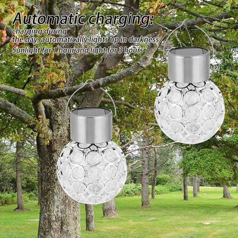 Suspension lumineuse solaire LED sept couleurs étanche, élégante et créative, avec contrôle de la lumière et capteur, 5W 1,2V. (1/5)