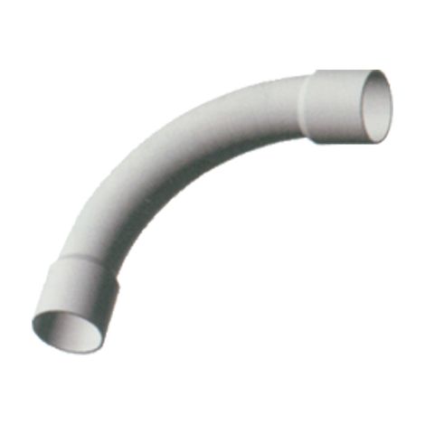 CURVA 90  ° IP40 X TUBO RIGIDO PVC - GRIGIO MM 20- 50 pezzi