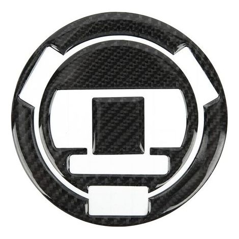 Pegatina de fibra de carbono para la tapa del depósito de combustible - Calcomanía para R1200GS F800GS S1000R F650GS (bicilíndrica) (1/5)