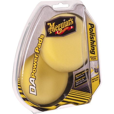 Meguiars Kit 2 gelbe Tupfer, 102 mm Polierdeckel