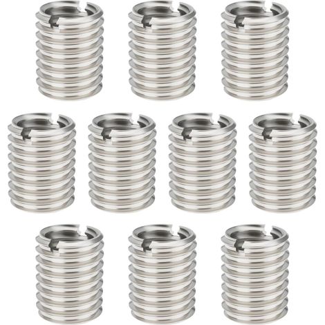 10 Pièces Écrous Réducteurs en Acier Inoxydable 304 M12x1,25 Mâle vers M10x1,25 Femelle Manchons Filetés Réducteurs (1/5)