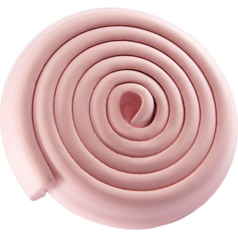 Protectores de esquinas para bebés, ideales para proteger las esquinas afiladas de mesas, armarios y paredes (rosa, 1 rollo). (1/5)