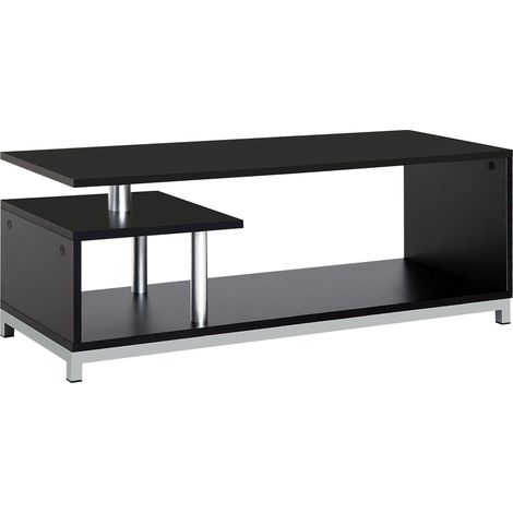 Mobile TV in Legno Nero 114x40x40.5 cm