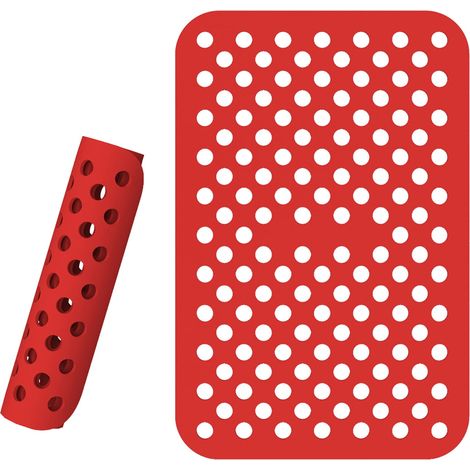 Tapis De Cuisson Pour Friteuse À Air - Tapis En Silicone Alimentaire - Résistant Jusqu'à 230 °C - 13,3 X 20,3 Cm - Pour Paniers Double - 1 Pièce (1/5)