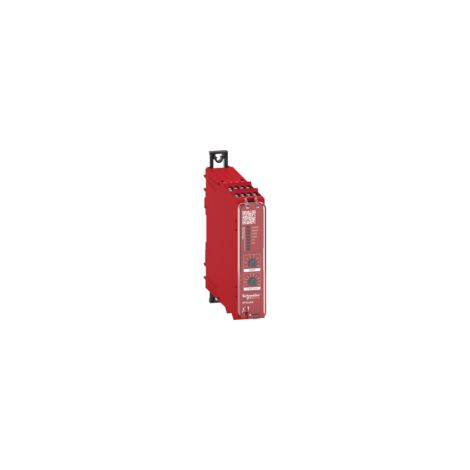Modulo di sicurezza multifunzione  2 ingressi, Harmony XPSU, 2NO + 1NC + uscita diagnostica smart - 24 V, morsetti a vite - XPSUAK12AP