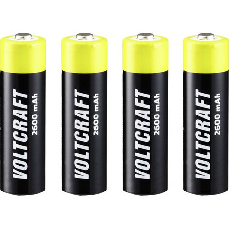 VOLTCRAFT Endurance Pile rechargeable LR6 (AA) NiMH 2600 mAh 1.2 V 4 pc(s) S156712 (1/4)