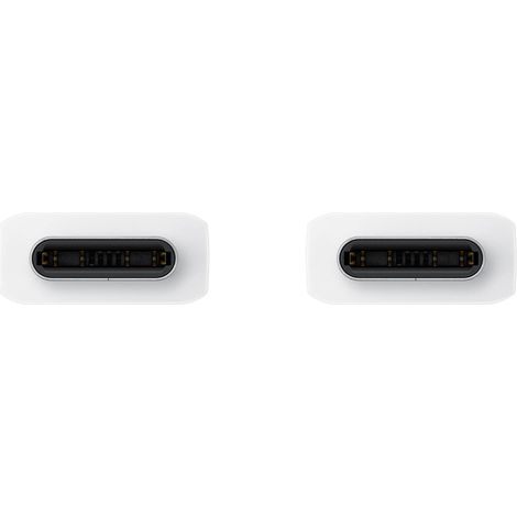 Samsung EP-DX310 Câble de Données pour le Chargement, USB Type-C vers USB Type-C (5A, 1,8 m), Blanc Blanc