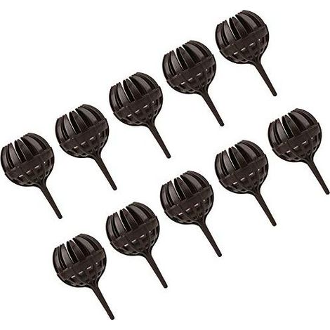 Lot de 10 paniers d'engrais pour bonsaï avec piquets, boîte d'engrais de culture pour bonsaï, orchidée, fleur, petite plante