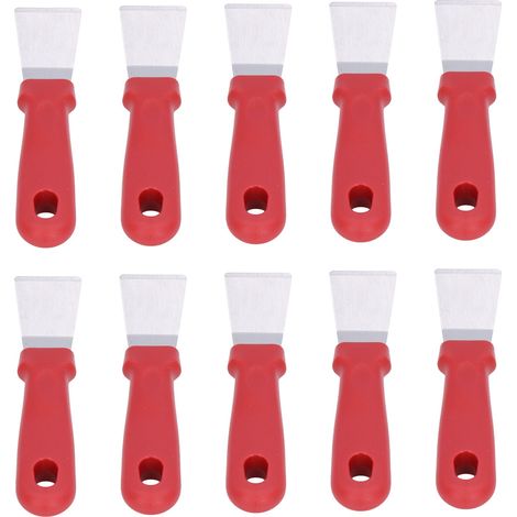 10 Pièces Grattoir à Givre Nettoyage Efficace Anti-dérapant Trou de Suspension Outil de Dégivrage pour Cuisine Rouge (1/5)