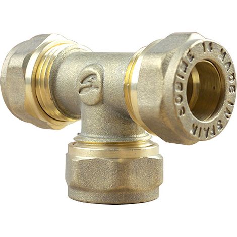 Raccord laiton bicone égal D14 (1/4)