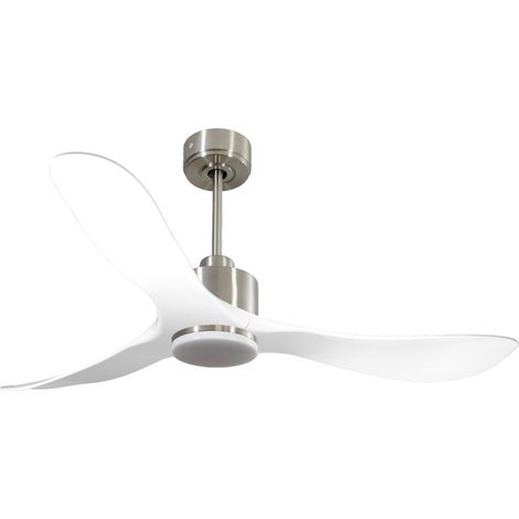 Ventilador de techo Reversible Termostato Dimable Wifi Motor DC Techos Inclinados Mando a Distancia Luz tres tonos Hypersilence Memoria