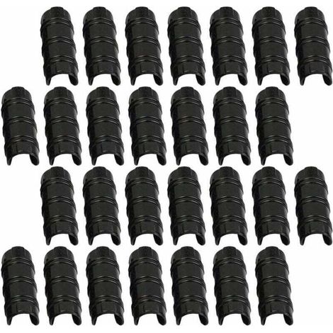 30pcs 32mm Serre Clips,Pinces à Tuyau pour la Fixation des Housses au Jardin Serres,des Films,des Plantes,
