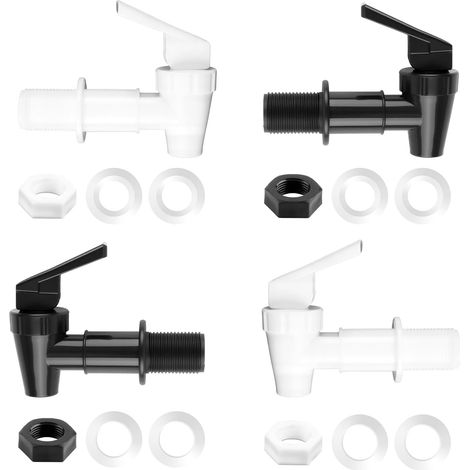 Kunststoff-Zapfhahnteile für Getränkespender, Standard-3/4-Zoll-Regenwassernutzungshahn, UV-beständige Kunststoff-Tankhähne, Kunststoff-Wassertankhähne (1/5)