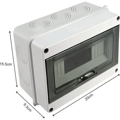 Coffret Electrique Etanche Exterieur, Etanche Electrique Exterieur, Armoire de Contrôle, Boitier de Jonction,HT8 (1/4)